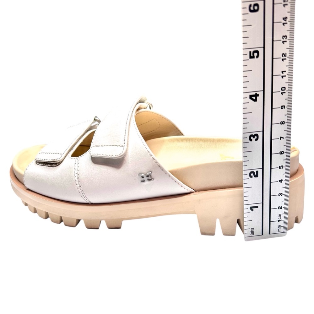 Sam Edelman Leather Slides Eliana White Adjustable Lug Sole Women’s Size 8.5 US - Picture 8 of 10